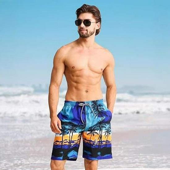 Vattentäta Snabbtorkande Strandshorts - Ledig Lös Passform, Sommarshorts med Vida Ben.