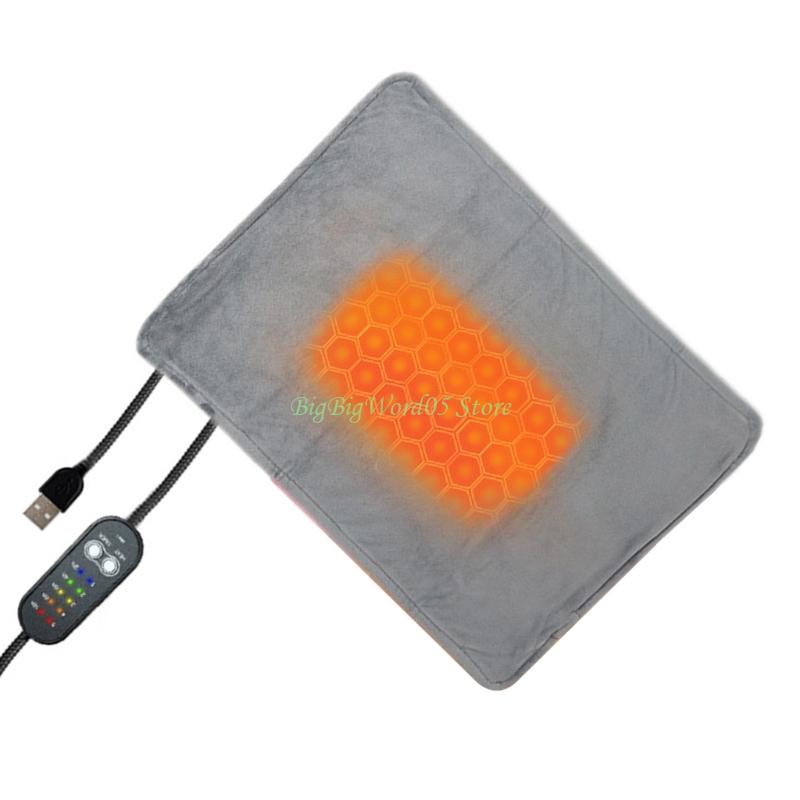 

24TE Heated Cats Dog Pad Machine Washable Durable Design Ideal For Rabbit Hamsters Cold Days CN