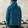 Anta Solid Color Logo Casual Sports Hooded Windbreaker Men Outerwear Blue 952217601-2