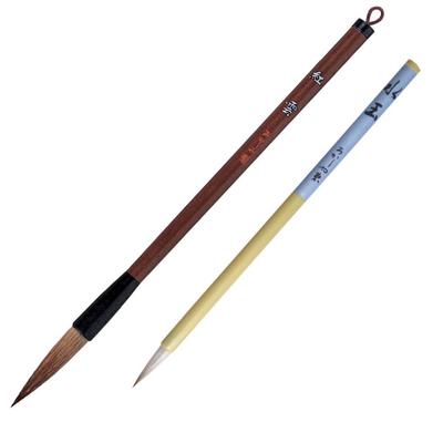 Akashiya Calligraphy Brush Set of Thick 3 Thin For School 2, No. + No. 8, Calligraphy, ALS-140