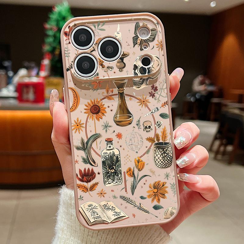 Lettered Skull Pattern Case For iPhone 17 Pro Max Magnetic For Magsafe Hybrid TPU+PC Matte Cover For iPhone 16 15 14 13 Pro Max