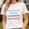Funny Grandma Shirt, Sassy Grandma Gift, You Can’t Tell Me What To Do Shirt, Grandmother Humor Tee, Cool Grandma Shirt, Mother’s Day Gift