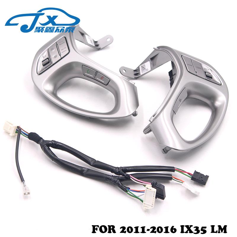 Original Steering Wheel Multi-function Button Music Bluetooth Phone Switch Cruise Speed Button for  Ix35 Tucson 2011-2015
