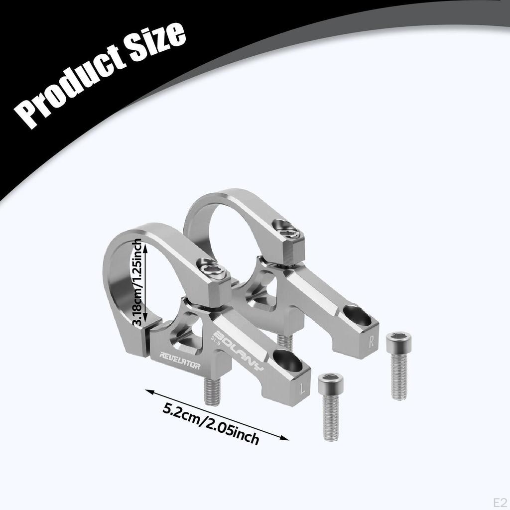1 Pair , Direct Replacement Bicycle Handlebar Stem, Aluminum Alloy, Easy Installation, 31.8mm, for