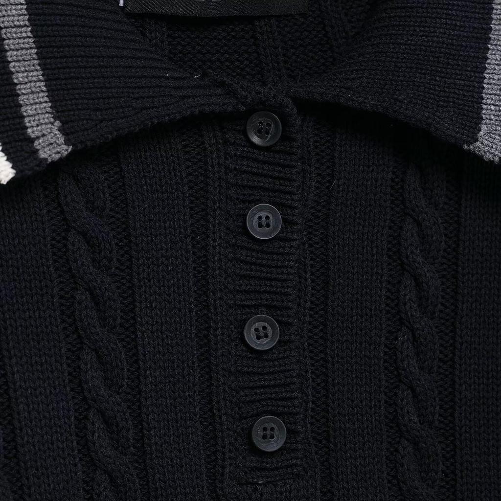 Spring 2025 Women's Slim POLO Collar Long-Sleeve Knitted Sweater
