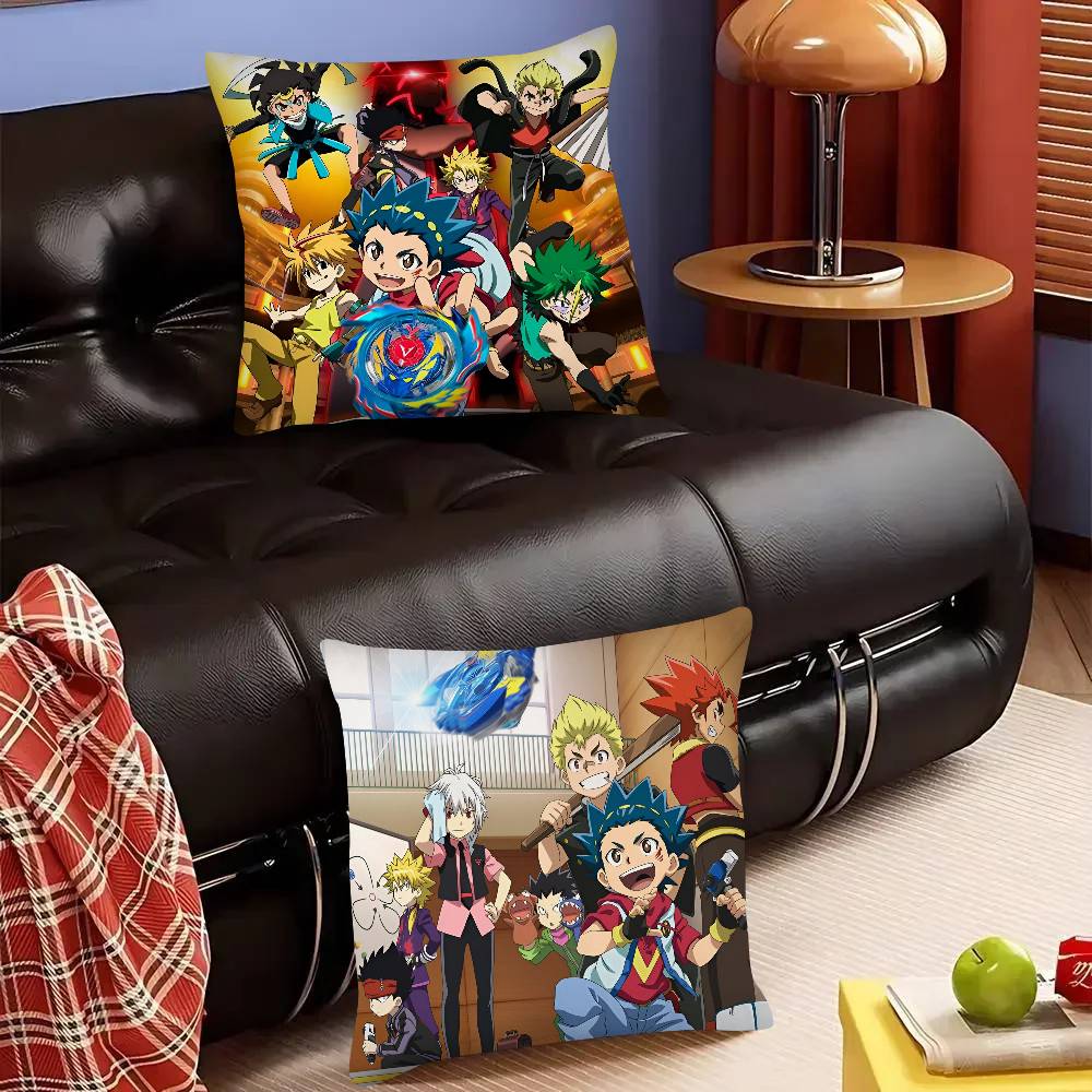 Anime B-Beyblade Burst Kissenbezug Mode Quadratischer Kissenbezug Schlafzimmer Sofa Raum Ins Dekoration Freizeit