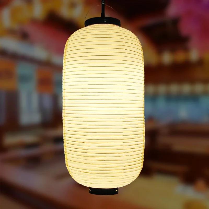 

Корейские фонарики для украшения дня рождения на улице, подвесные фонарики 25x50 см, японские украшения для свадьбы, водонепроницаемые, деревенские 25x50cm бежевый