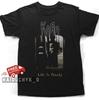 Korn Shirt Life Is Peachy Cotton Unisex Black T-shirt - Free Shipping Unisex T-Shirt