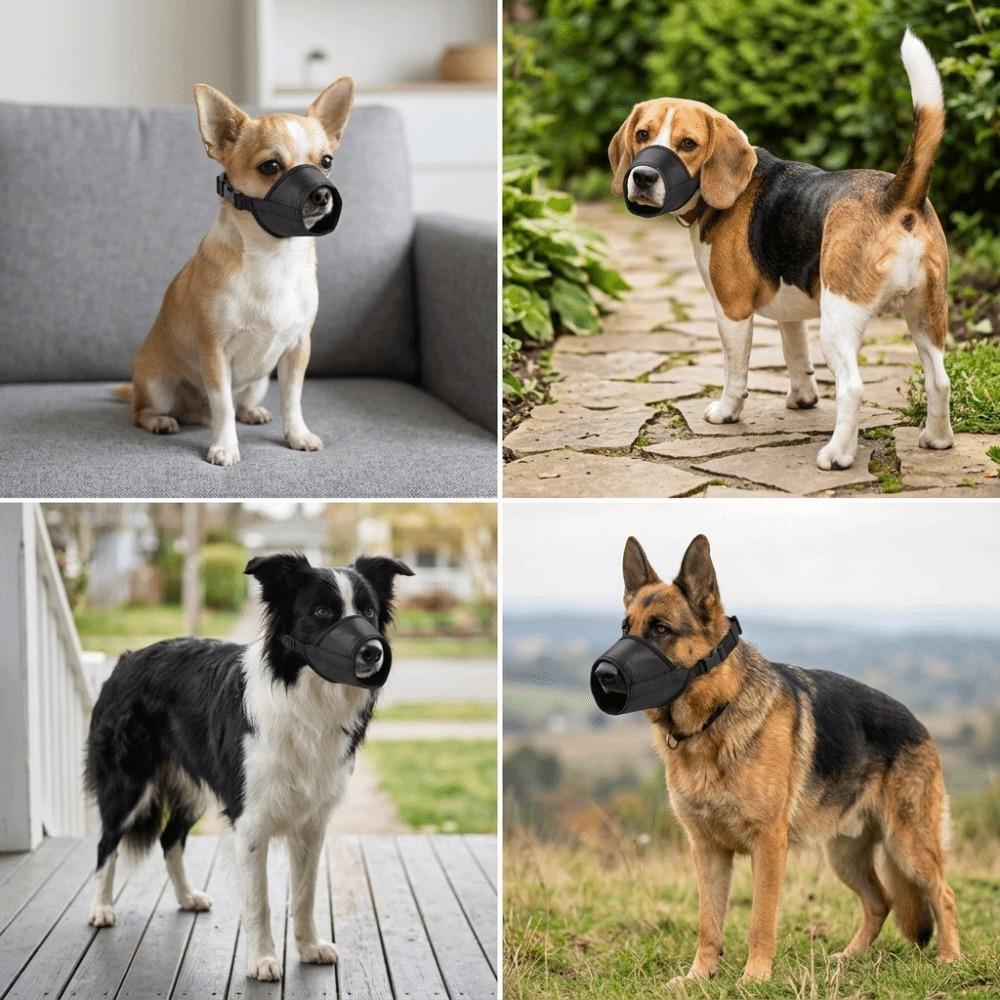 Waterproof Dog Muzzle Adjustable Dog Anti Bite Muzzle Safe Wearing Dog Bark Stopper  Daily Walking