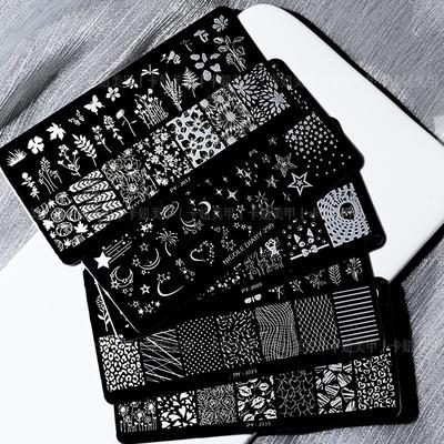 Nail Art Printing Plate Template Silicone Seal Steel Plate Cute Cartoon Butterfly Flower Nail Salon Professional Transfer Tool