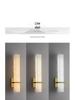 Modern Minimalist Marble and Copper Wall Lamp for Living Room, Study, and Bedroom