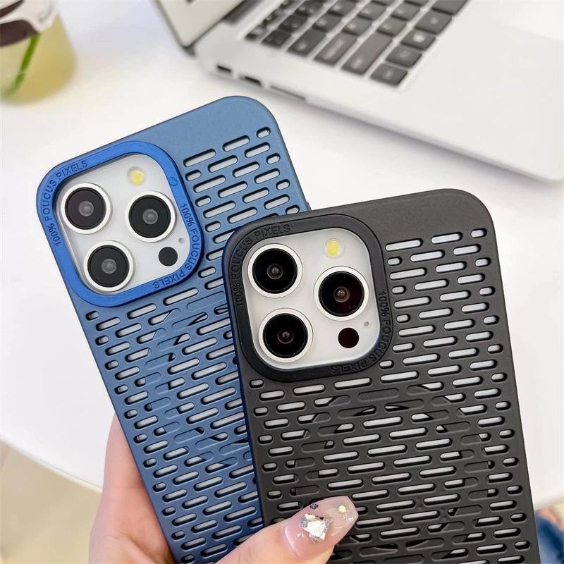 Hollow Heat Dissipation Macsafe Magnetic Case for Magsafe IPhone 15 14 13 12 11 Pro Max Plus 15Pro Mac Safe Used Phones Cover
