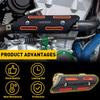 Exhaust Muffler Pipe Heat Shield Cover Guard Heel Universal Black Motorcycle Red