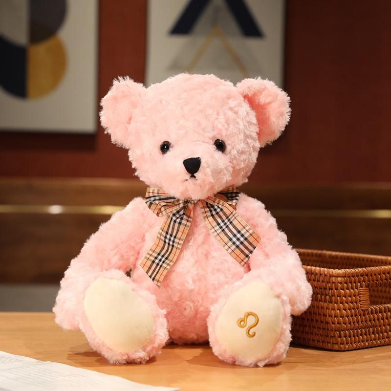 Constellation shy bear teddy bear doll plush toy cuddle bear doll child sleeping soothing rag doll