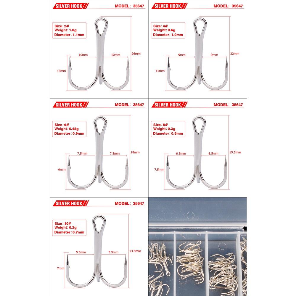 PRO BEROS2/4/6/8/10 # San Ben Hook LureHook Binding Hair 5 Specifications Mixed Pack of 50 Pieces In Box