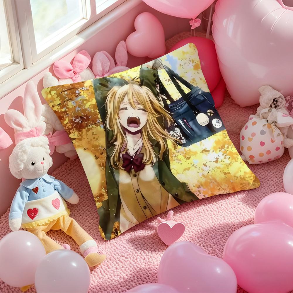 Anime Hot C-Citrus Cushion Cover Pattern Printed Pillowcase for Living Room Sofa Cushion Cover & Bedroom Decor