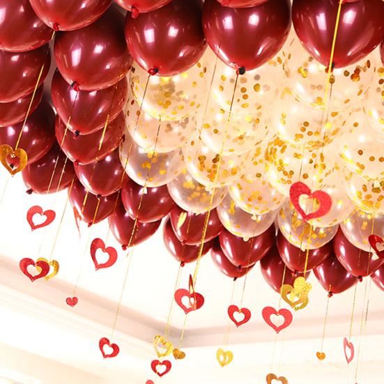 Balloon Rope Bright Plastic DIY Craft Shiny Balloon Ribbon for Christmas