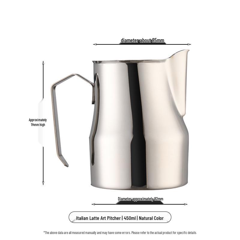 Professional Latte Art Pitcher - Eagle Beak Milk Frothing Cup, 304 Stainless Steel