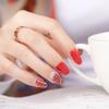 Red Leopard Print Nail Stickers, 16-finger Fairy Waterproof Nail Polish Stickers, Nail Polish Film Nail Polish Stickers
