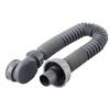 Abflussrohr Badewanne Wasserverschluss Flachaufmaß-Siphon Flexibles Badewannen-Duschabflussrohr ABS Flacher Wannenabfluss für Waschbecken Badezimmer