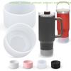 [C]1PCS 7.5cmx4.5cm Candy Color Silicone Candy Color Cup Protective Sleeve Cushion For 40oz Tumbler With Handle & 20oz 30oz