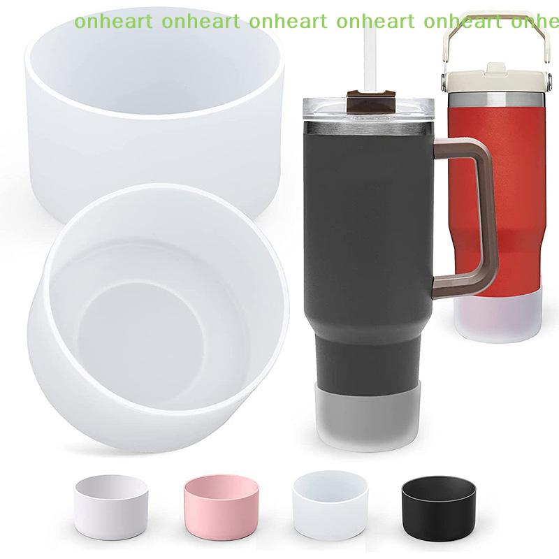 [C]1PCS 7.5cmx4.5cm Candy Color Silicone Candy Color Cup Protective Sleeve Cushion For 40oz Tumbler With Handle & 20oz 30oz