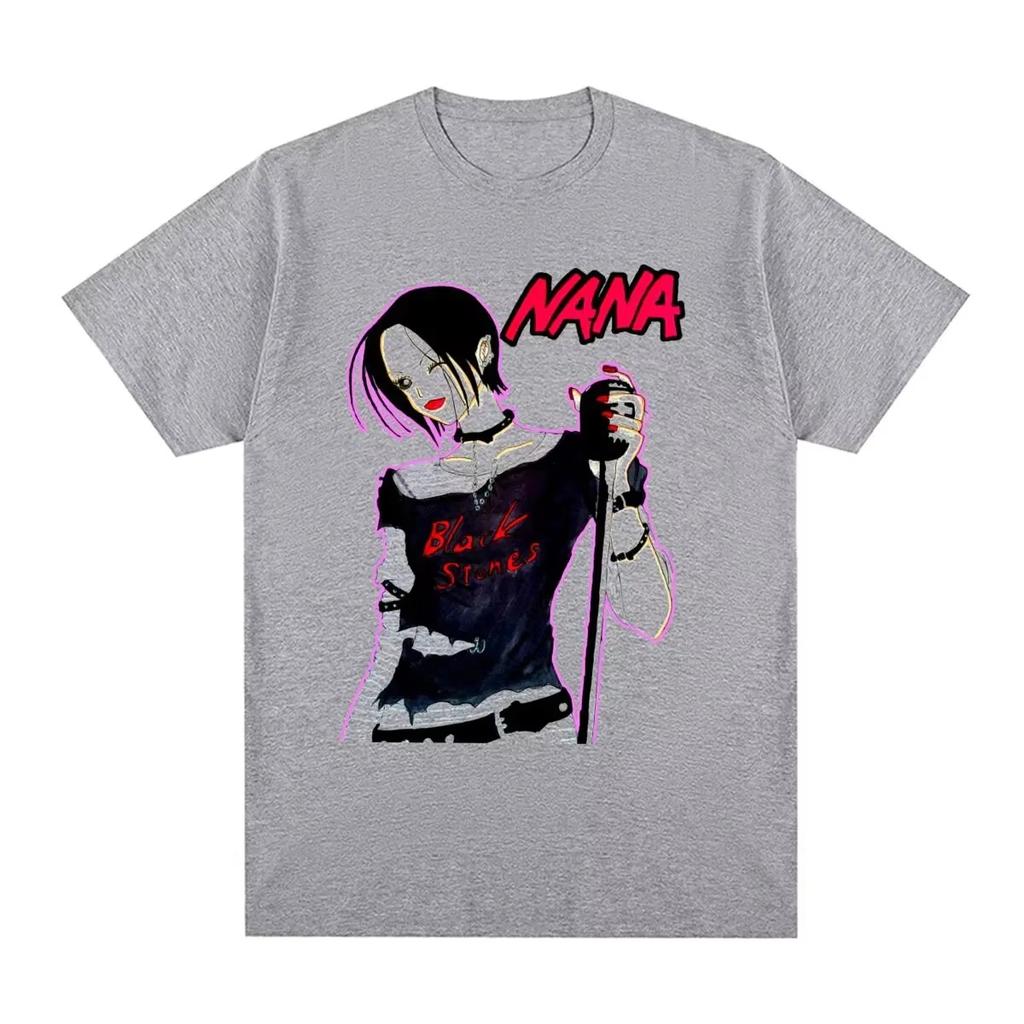 Nana Unisexga Panel Collage Anime Punk Graphic Tee Cotton Unisexs Unisexs Tshirt Summer Streetwear
