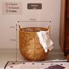 Waterproof Rattan-Style Large Laundry Hamper with Storage