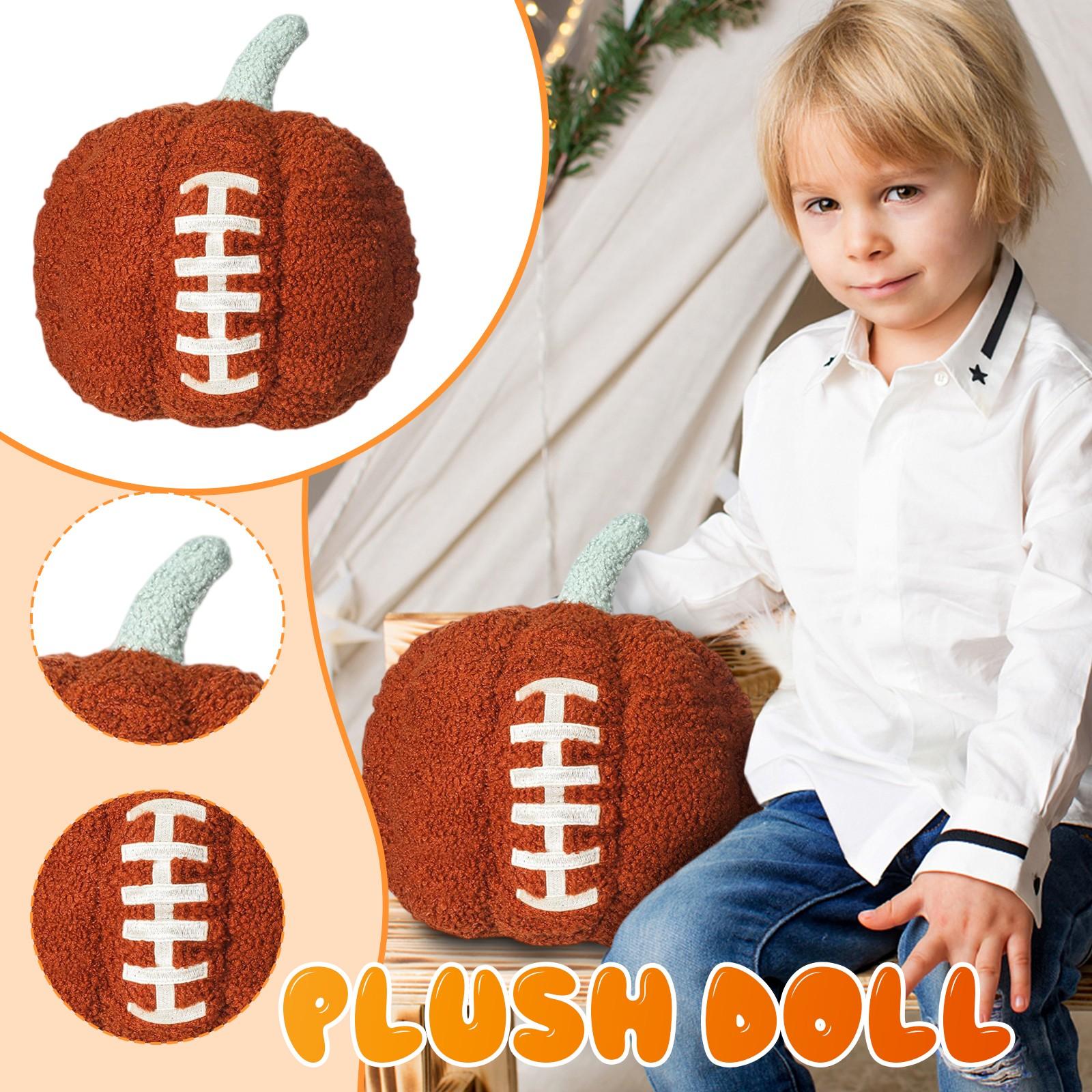 

Fall Football, Stuffed Pumpkin Plush Toy, Fall Football. One Size оранжевый