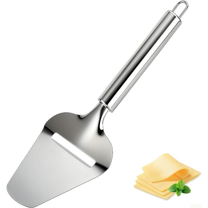 

3PCS Stainless Steel Cheese Slicer, Dishwasher Safe for Hard/Soft Cheeses, Sandwiches, Charcuterie Boards & Daily Cooking 1pc серебряный