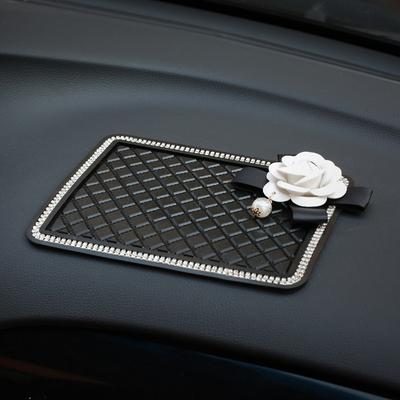 Crystal Car Anti-Slip Mat Flower Diamond Non Slip Pad For Phone Sunglasses Holder Sticky Pad Car Interior Decor Accessories