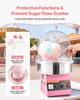 Electric Cotton Candy Machine, 1000W Commercial Floss Maker With Cover, Commercial Cotton Candy Machine w/Stainless Steel Bowl & Sugar Scoop, Ideal