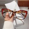 Neuer Stil Cat-Eye-Brille Photochromatische Blaulichtfilterbrille Großrahmen Flaches Licht Luxuriös Elegant Modische Brille
