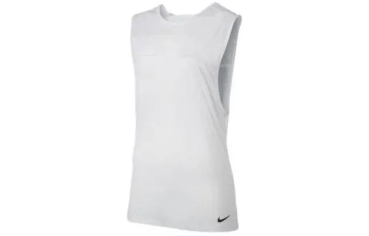 Nike T Shirts Women s White Crew Neck Moderate Straight Fit 833759-100 L