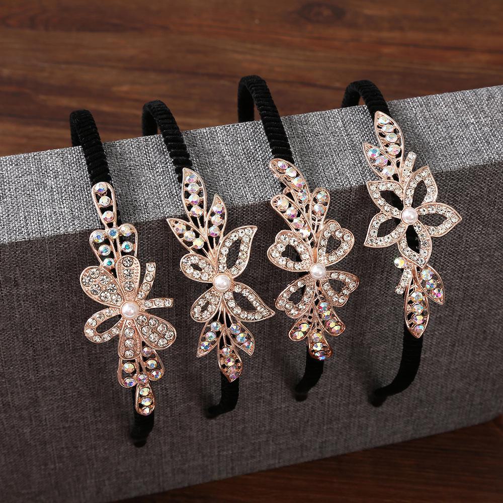 Koreanisches Strass-Schmetterling-Stirnband für Damen, Haar-Accessoire