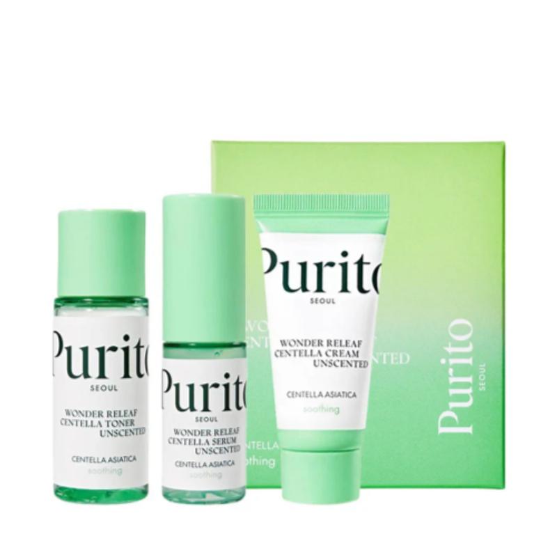 [Purito Seoul] Wonder Releaf Centella Mini-Set Ohne Duftstoffe