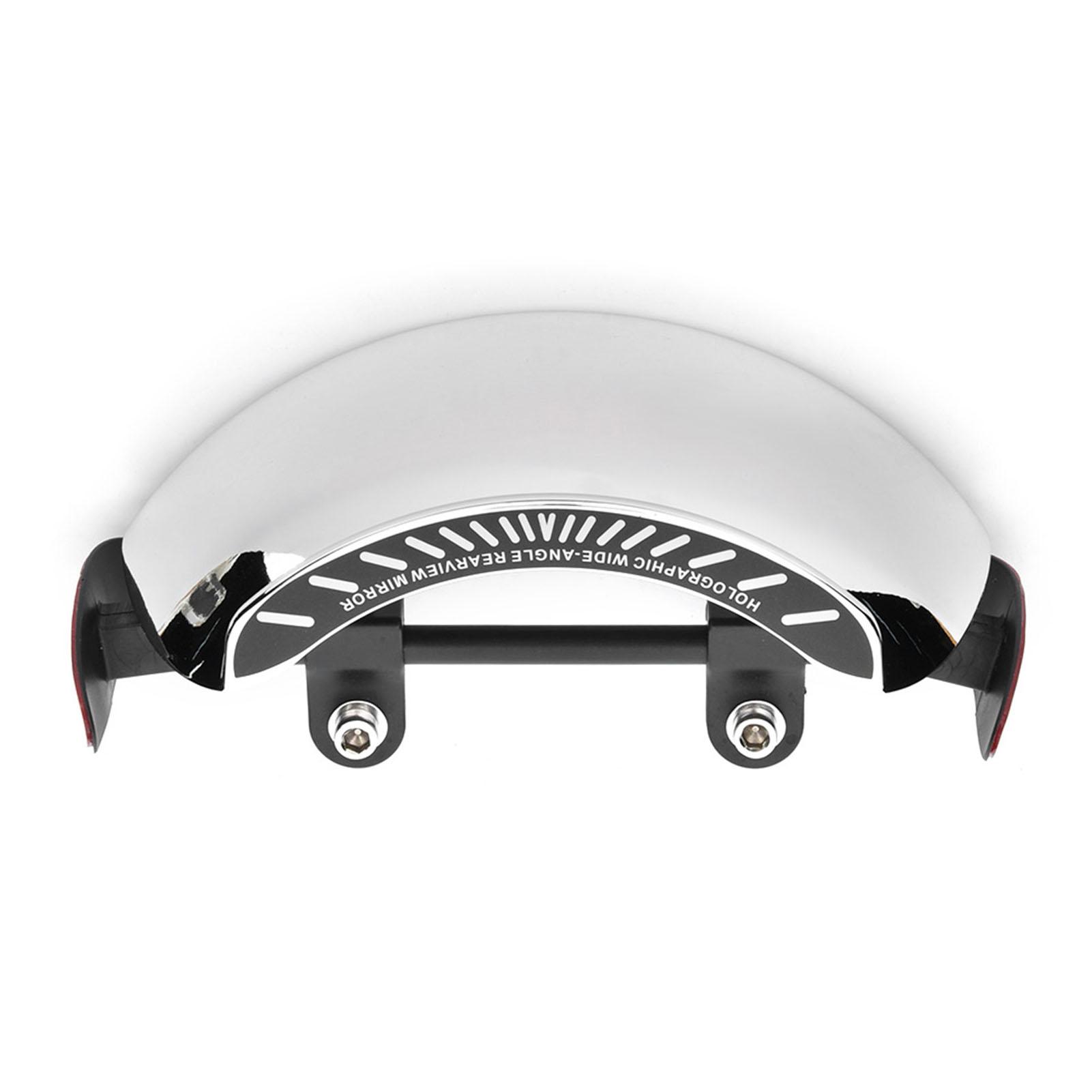 

Motorcycle Rearview Mirror 180 Wide Angle Central Windscreen Mount Rear View Mirror Universal For Motorbike серебряный