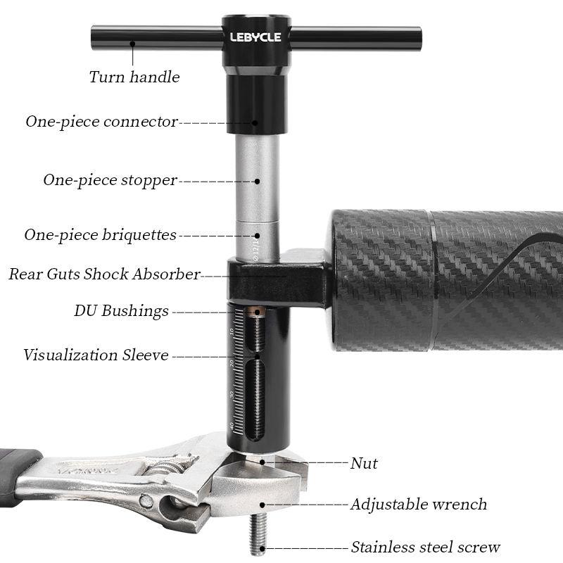 Bike Rear Shock Repair Tool Bike Needle DU Bushing Press-In Installation ABS Cyclist Shop Tool for Absorber Repair