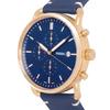 Fossil Business Style Men's Casual Wristwatch, Quartz Watch, Blue Dial with Black Strap, Three-Hand Chronograph Watch FS5404