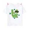 Happy St Patricks Day Printed Kids Shirts St Patricks Party Boys Girls Tshirt Holidy Child Short Sleeve Tops Summer T Shirt