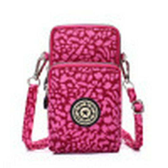 Korean Style Crossbody Phone Bag: Women's Cloth Pouch with Neck Strap, Sports Armband, and Wrist Coin Purse