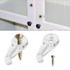 50PCS Glass Cabinet Clips with Screws Retainer Clips Set Ensure Safety Stability