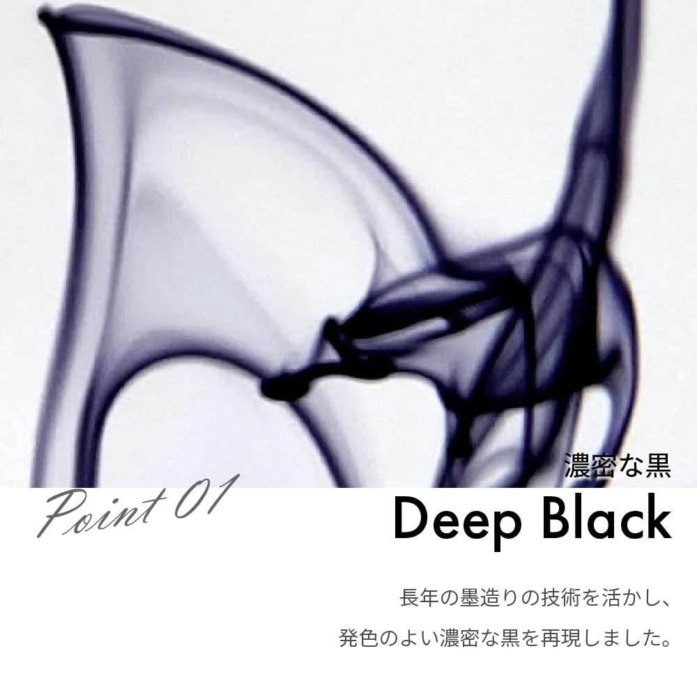 Kuretake Sminkborste Ögon Platt Jetpen, Borste, Borste, 010, Svart, KFE3-010P