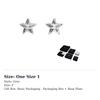 CHANEL Stud Earrings Women's Gray AB-25C-061
