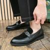 Fashion Stylish Men's Casual Shoes New Handmade Male Flats All-match Male Comfortable Club Shoe Leather Non-Slip Male Business Shoes