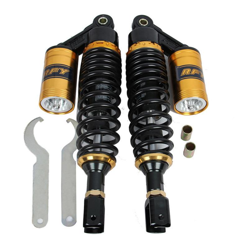320mm 340mm 360mm 380mm 400mm Amortisseur à Air Universel Type U / Trou Rond Ressort de Suspension Arrière Scooter DirtBike Gokart Quad ATV Moto