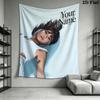 Aitana Custom Name Wall Tapestry Aesthetic Wall Hanging Printed Fabric Blanket Decorative Tapestries for Bedroom Living Room Home Decor