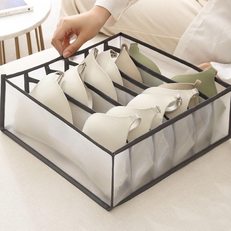 Organizator Sertar Lenjerie Cutie Depozitare Pliabilă Chiloți Șosete Sutiene Organizatoare Divizor Sertar Casnic