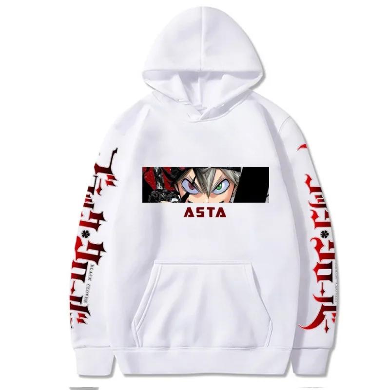 Asta Grafik Druck Anime Hoodie Männer Frauen Harajuku Schwarz Clover Sweatshirts Winter Mode Hip Hop Streetwear Plus Größe Hoody