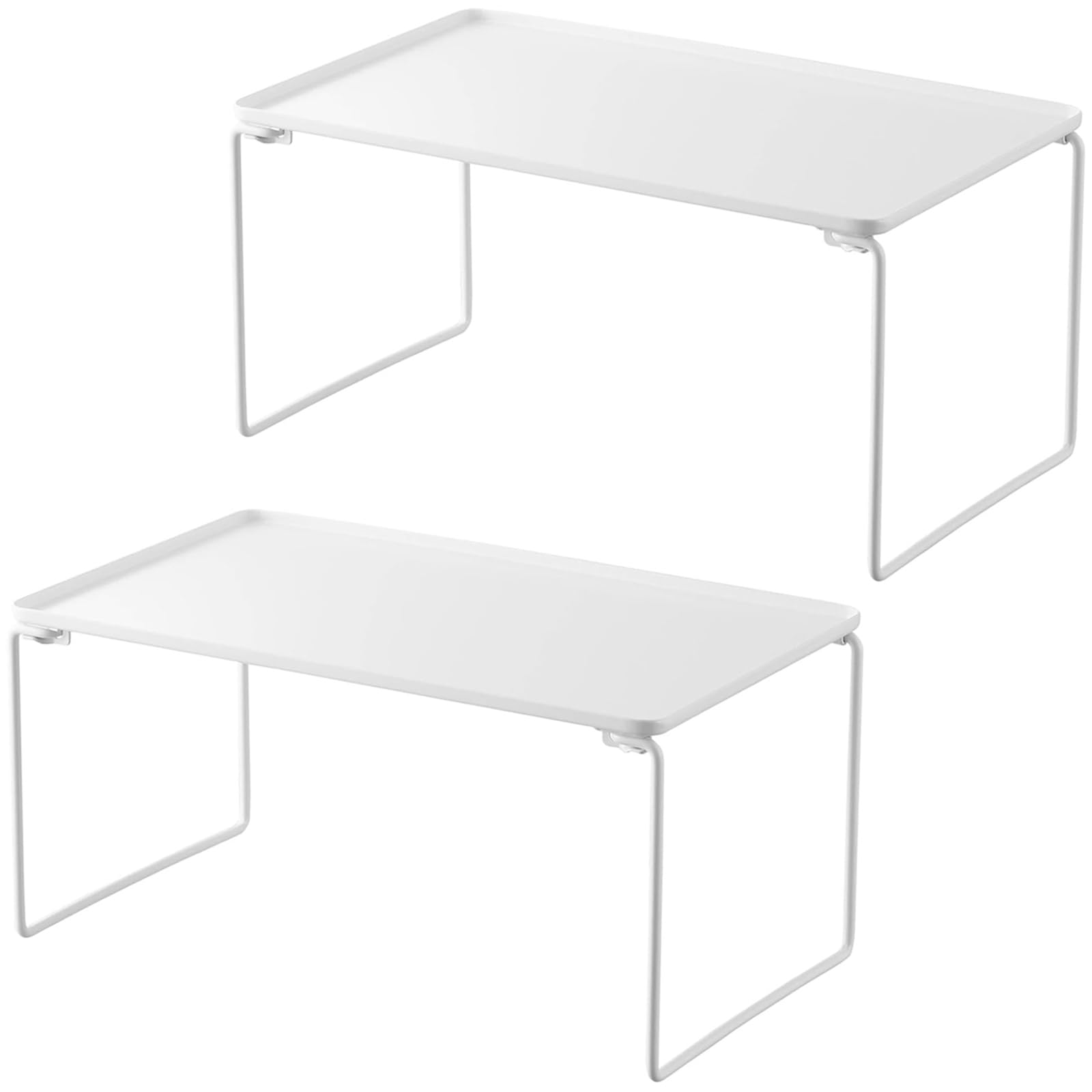 

Складные штабелируемые полки Yamazaki Tower, средний размер (Набор из 2), Хранение под раковиной, Белый, 1367 x 2